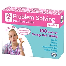 Problem Solving Practice Cards for Grade 4, Pack of 100 (DD-211280)