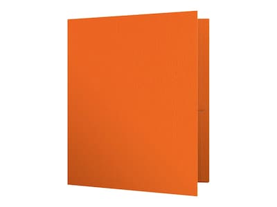 Oxford Twin Portfolio Folders, Orange, 25/Box (OXF 57510)