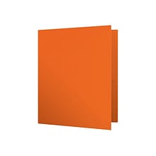 Oxford Twin Portfolio Folders, Orange, 25/Box (OXF 57510)