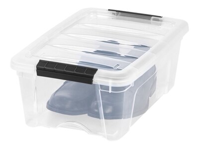 Iris Stack & Pull Stackable, Clear, 6/Carton (100300)