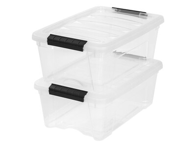 Iris Stack & Pull Stackable, Clear, 6/Carton (100300)