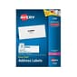 Avery Easy Peel Laser Address Labels, 1 1/3" x 4", White, 14/Sheet, 100 Sheets/Pack, 5 Packs/Carton (5162CT)