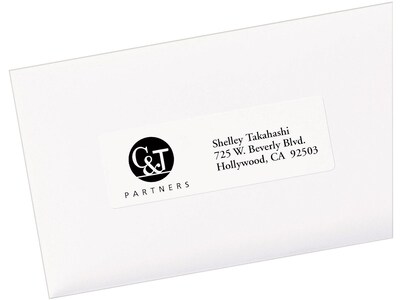 Avery Easy Peel Laser Address Labels, 1 1/3" x 4", White, 14/Sheet, 100 Sheets/Pack, 5 Packs/Carton (5162CT)
