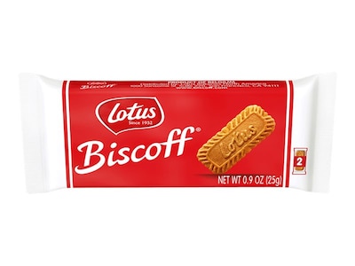 Lotus Biscoff 1-Count Individually Wrapped Cookie Sleeve - 300/Case