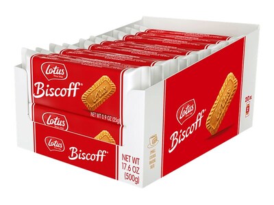 Lotus Biscoff Caramel Cookies, 0.9 oz., 20/Box (LOT53613)