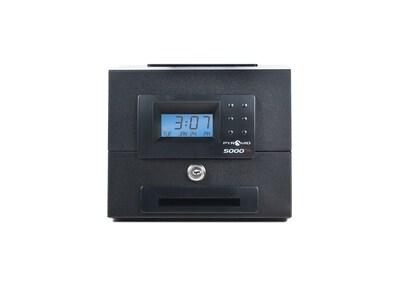 Pyramid Punch Card Time Clock System, Black (5000HD)