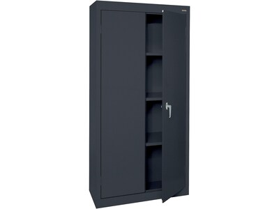 Sandusky Value Line 72 Welded Steel Storage Cabinet with 4 Shelves, Black (VF31301572-09)