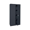 Sandusky Value Line 72 Welded Steel Storage Cabinet with 4 Shelves, Black (VF31301572-09)