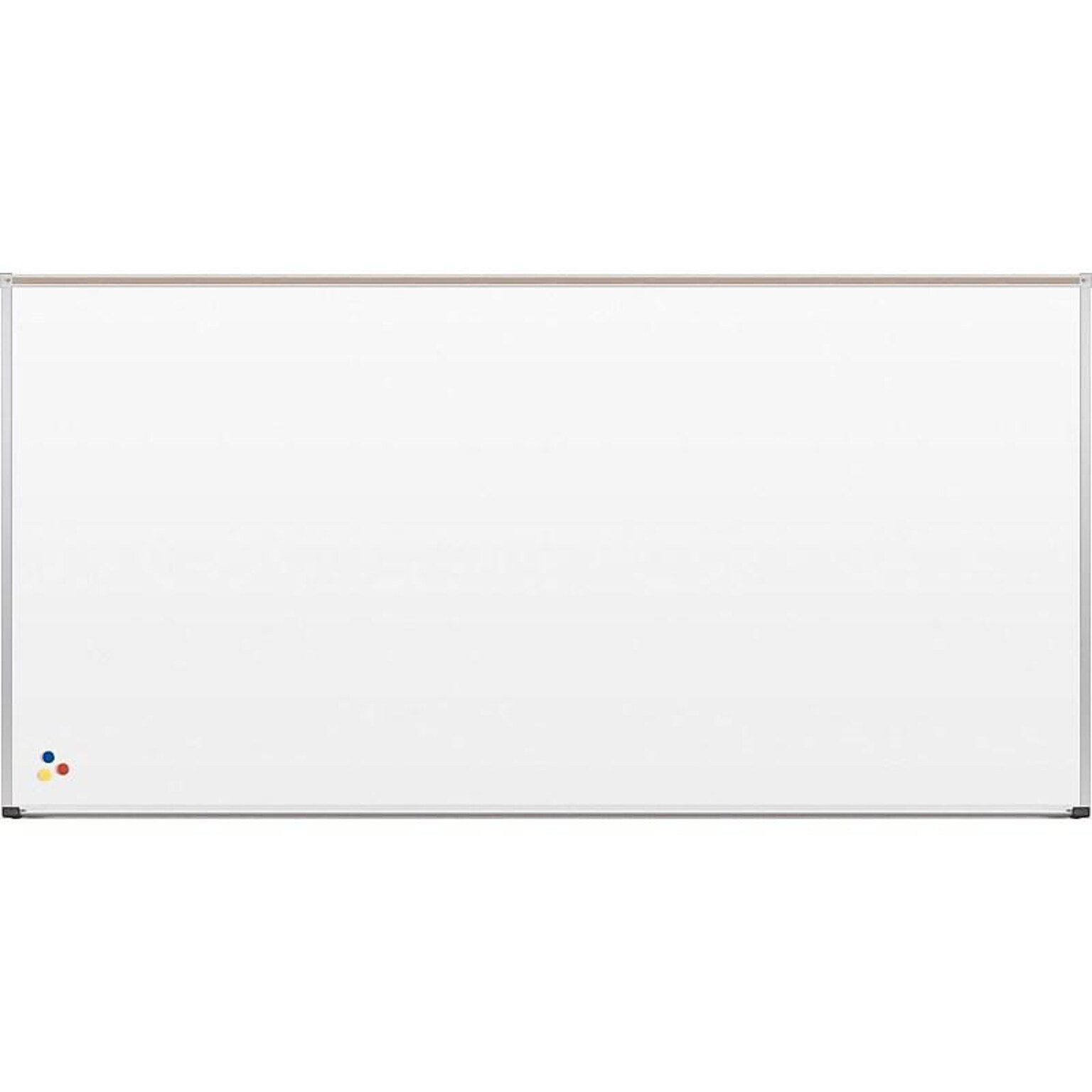 Best-Rite Deluxe Porcelain Dry-Erase Whiteboard, Anodized Aluminum Frame, 8 x 4 (202AH-25)