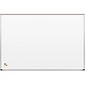 Best-Rite Deluxe Porcelain Dry-Erase Whiteboard, Anodized Aluminum Frame, 6' x 4' (202AG-25)