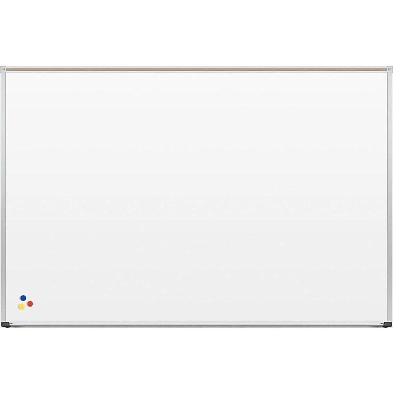 Best-Rite Deluxe Porcelain Dry-Erase Whiteboard, Anodized Aluminum Frame, 6 x 4 (202AG-25)