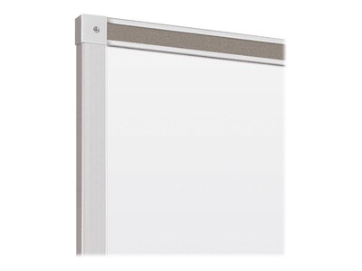 Best-Rite Deluxe Porcelain Dry-Erase Whiteboard, Anodized Aluminum Frame, 6' x 4' (202AG-25)