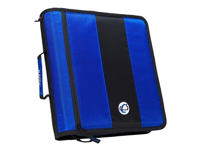 Case It Classic 2 3-Ring Zipper Binders, Blue (D251 BLU)