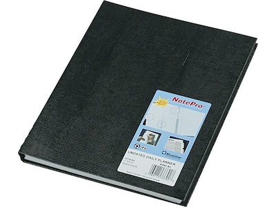 Blueline NotePro 8.5"W x 10.75"H Daily Planner, Black (A30C.81)