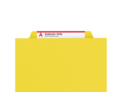 Smead Pressboard Classification Folders with SafeSHIELD Fasteners, 2 Expansion, Legal Size, 2 Divid