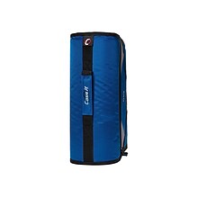 Case It King Sized Zip Tab 4 3-Ring Zipper Binders, D-Ring, Blue (D-186 BLU)