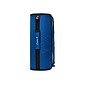 Case It King Sized Zip Tab 4" 3-Ring Zipper Binders, D-Ring, Blue (D-186 BLU)