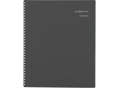 2018 AT-A-GLANCE 11H x 8.5W Academic Planner, DayMinder Professional, Charcoal (AYC4704519)