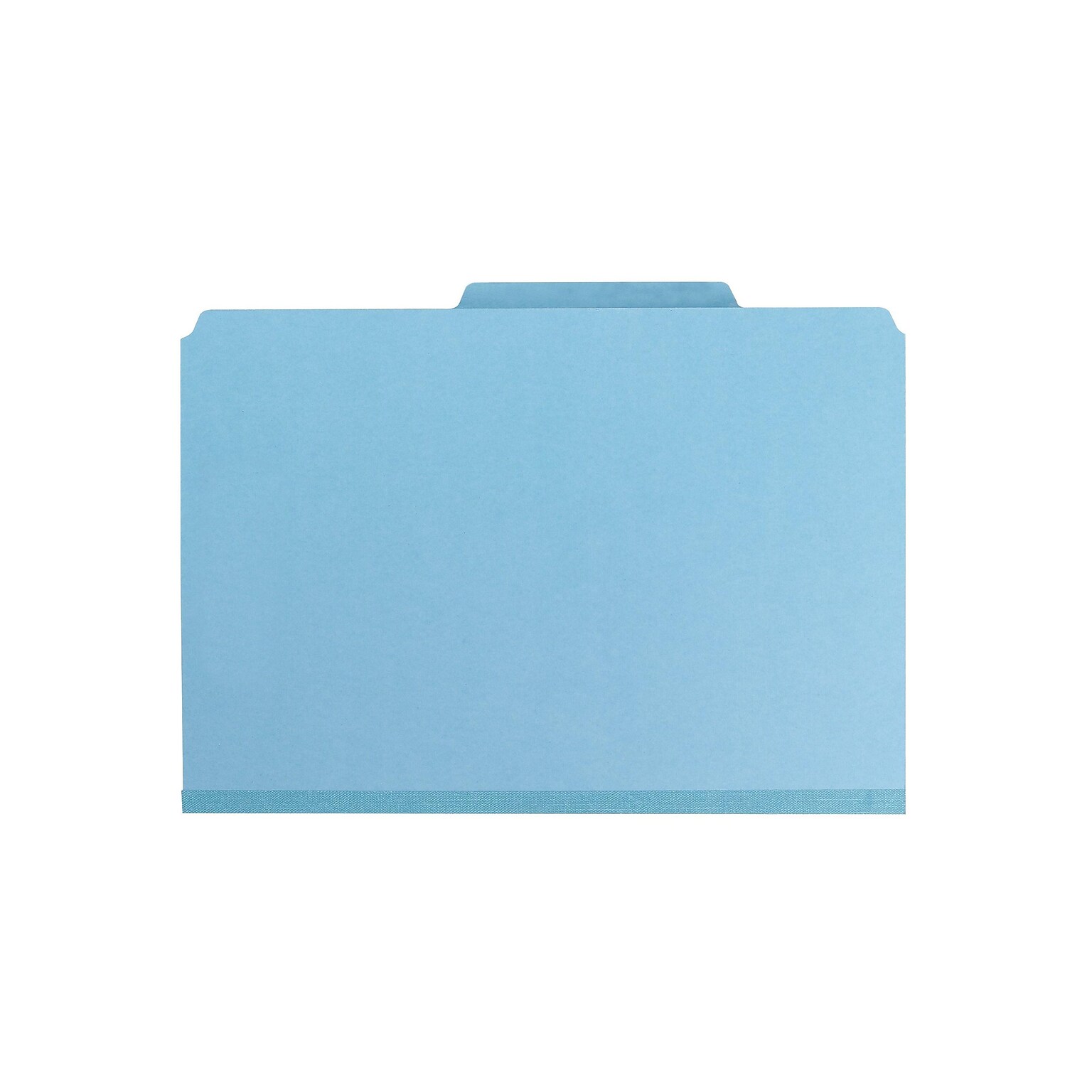Smead Pressboard Classification Folders with SafeSHIELD Fasteners, 2 Expansion, Legal Size, Blue, 10/Box (19081)