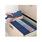 Smead Pressboard Classification Folders with SafeSHIELD Fasteners, Legal Size, 1 Divider, Dark Blue, 10/Box (18732)