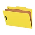 Smead Pressboard Classification Folders with SafeSHIELD Fasteners, 2 Expansion, Legal Size, 1 Divid