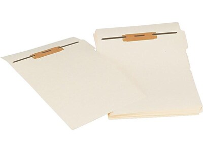 Smead Folder Dividers with Fastener, Side 1/5-Cut Tab, Letter Size, Manila, 10/Box (35605)