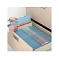 Smead Heavy Duty Classification Folders, 2" Expansion, Letter Size, 1 Divider, Blue, 10/Box (13701)