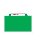 Smead Heavy Duty Classification Folders, 2 Expansion, Letter Size, 1 Divider, Green, 10/Box (13702)