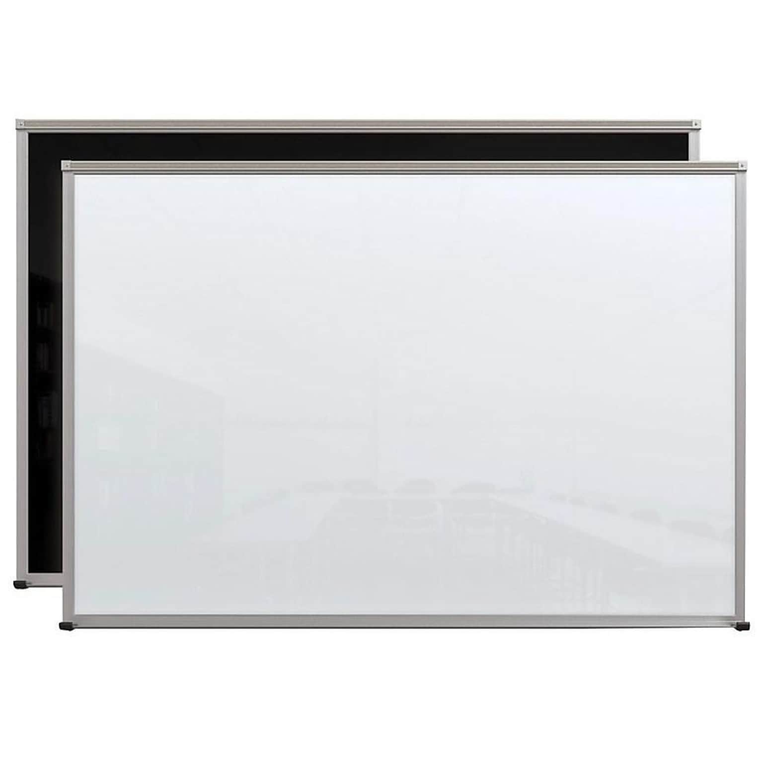Balt Glass Dry-Erase Whiteboard, Anodized Aluminum Frame, 6 x 4 (14801)