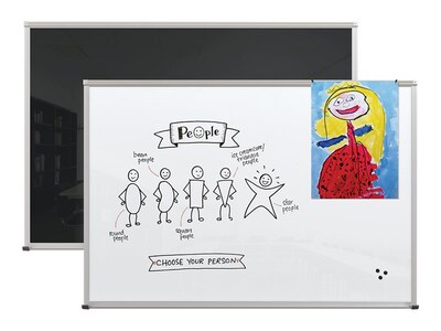 Balt Glass Dry-Erase Whiteboard, Anodized Aluminum Frame, 6 x 4 (14801)