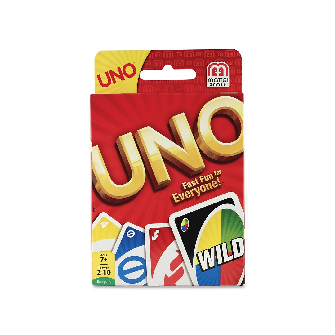 Mattel UNO Card Game, 7+ Years | Quill.com