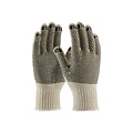 PIP PVC Coating Cotton/Polyester Gloves, Natural/Black, Small, 12/Pr (36-110PDD/S)