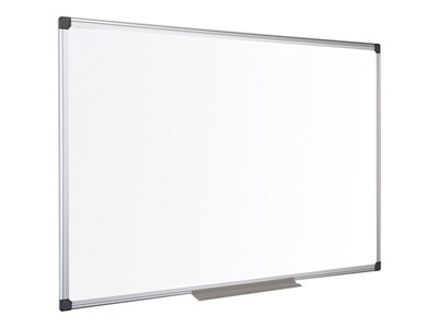 Bi-Office Maya Lacquered Steel Dry-Erase Whiteboard, Anodized Aluminum Frame, 6 x 4 (MA2707170)