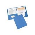 Avery 3-Prong Report Covers, Letter, Light Blue, 25/Box (47976)