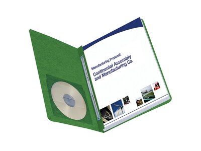 Smead Premium Pressboard Report Cover, Letter Size, Green (81452)