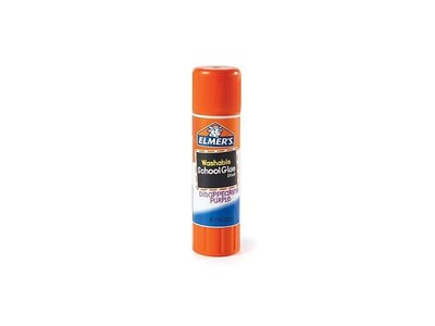 Elmer's School Washable Glue Sticks, 0.24 oz., Purple, 30/Pack (2159542)
