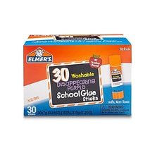 Elmers School Glue Sticks, 0.24 oz., Purple, 30/Pack (2159542)