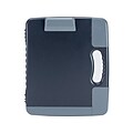 Officemate Portable Plastic Storage Clipboard, Charcoal (83301)