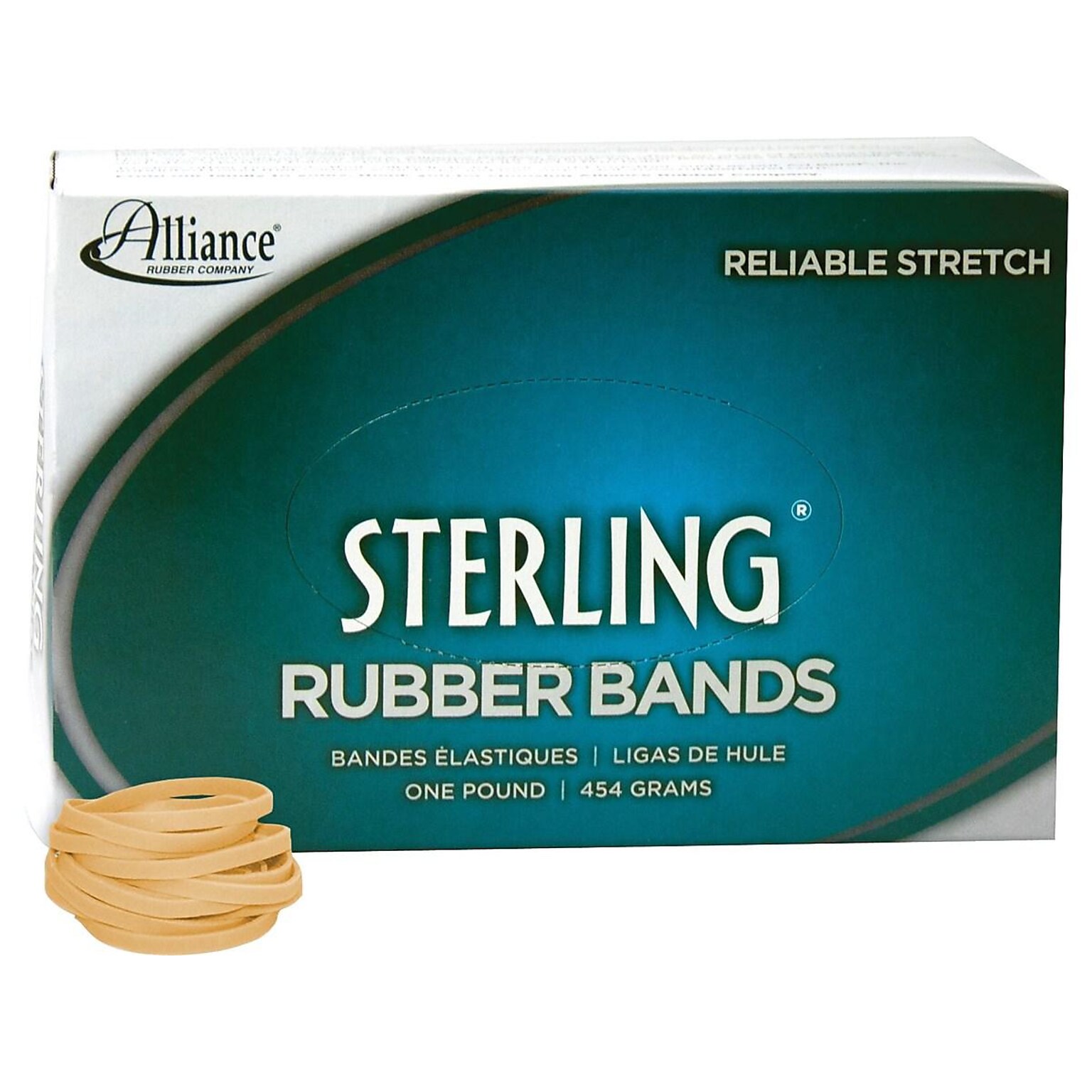 Alliance Sterling Multi-Purpose Rubber Bands, #32, 1 lb. Box, 950/Box (24325)