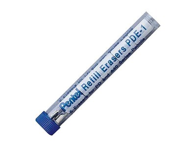 Pentel Refill Erasers, White, 5/Pack (PDE-1)