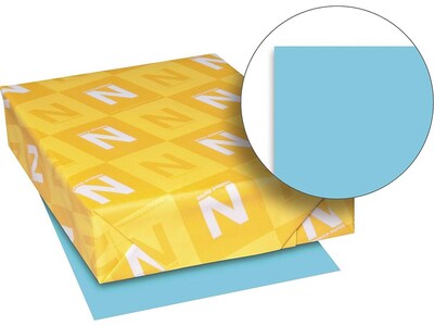 Exact Brights Colored Paper, 20 lbs., 8.5 x 11, Bright Blue, 500/Ream (26781)