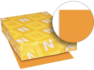 Exact Brights Colored Paper, 20 lbs., 8.5 x 11, Bright Orange, 500 Sheets/Pack (WAU26721)