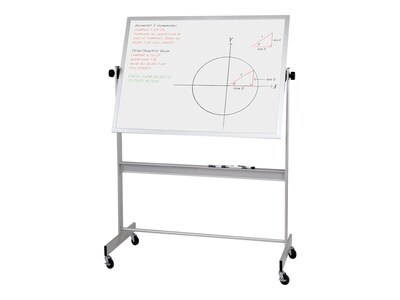 Best-Rite Deluxe Porcelain Dry-Erase Whiteboard, Anodized Aluminum Frame, 5 x 4 (668AF-DD)