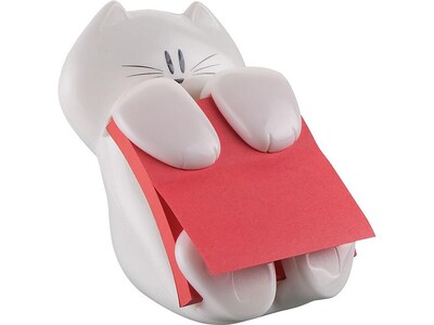 Post-it® Cat Pop-Up Dispenser for 3" x 3" Notes, White (CAT-330)