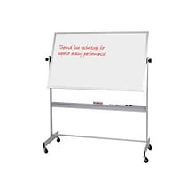 Best-Rite Deluxe Porcelain Dry-Erase Whiteboard, Anodized Aluminum Frame, 6 x 4 (668AG-DD)