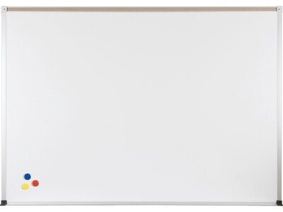 Essentials By Balt Porcelain Dry-Erase Whiteboard, Anodized Aluminum Frame, 4 x 3 (2H2NC-M)