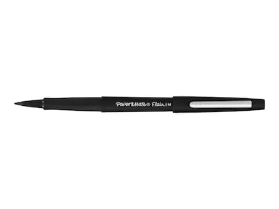 Paper Mate Flair Felt Pen, Medium Point, Black Ink, 4/Pack (84344)