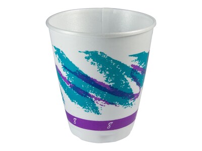 Solo Jazz Trophy Plus™  Hot/Cold Cups, 8 Oz., Multicolor, 1000/Carton (X8-00055)