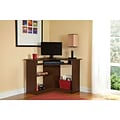 Easy 2 Go 36W Corner Desk, Brown (951572-CC)