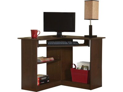 Easy 2 Go 36"W Corner Desk, Brown (951572-CC)